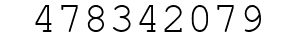 Number 478342079.