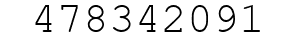 Number 478342091.