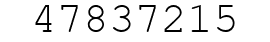 Number 47837215.