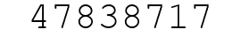 Number 47838717.