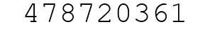 Number 478720361.