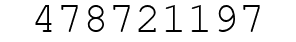 Number 478721197.