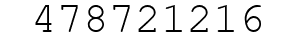 Number 478721216.