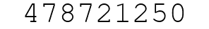 Number 478721250.