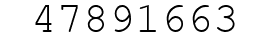 Number 47891663.