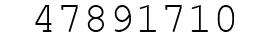 Number 47891710.
