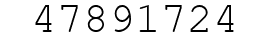 Number 47891724.
