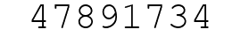 Number 47891734.