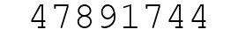 Number 47891744.