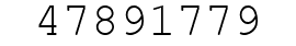 Number 47891779.
