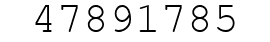 Number 47891785.