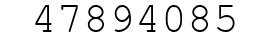Number 47894085.