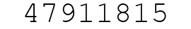 Number 47911815.