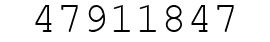 Number 47911847.