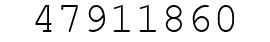Number 47911860.