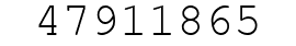 Number 47911865.