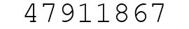 Number 47911867.