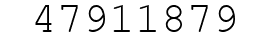 Number 47911879.