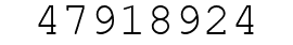 Number 47918924.