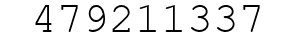 Number 479211337.
