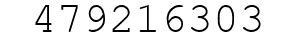 Number 479216303.