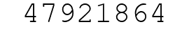 Number 47921864.