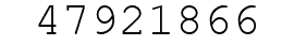 Number 47921866.