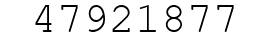 Number 47921877.