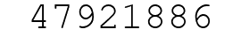 Number 47921886.