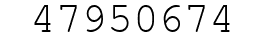 Number 47950674.