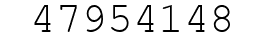 Number 47954148.
