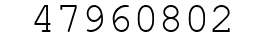 Number 47960802.