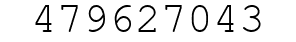 Number 479627043.