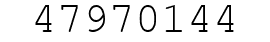 Number 47970144.