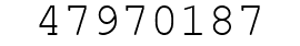 Number 47970187.