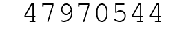 Number 47970544.