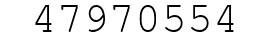 Number 47970554.