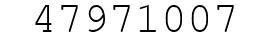 Number 47971007.