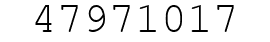 Number 47971017.