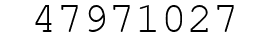 Number 47971027.