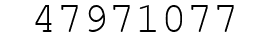 Number 47971077.