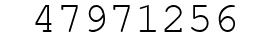Number 47971256.