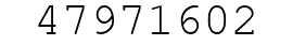 Number 47971602.