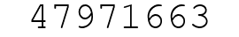 Number 47971663.
