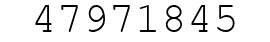 Number 47971845.