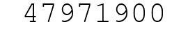 Number 47971900.