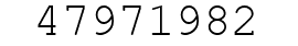 Number 47971982.