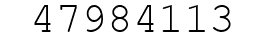 Number 47984113.