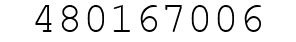 Number 480167006.
