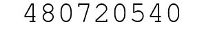 Number 480720540.